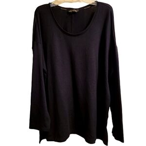 Banana Republic Womens Black Long Sleeved Very Light Sweater Size Large